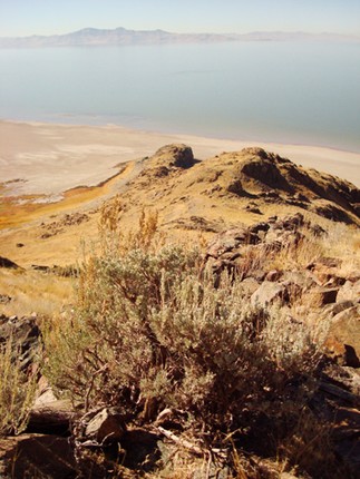 View of the Great Salt Lake from Elephant Head. Photo by Jared Hargrave