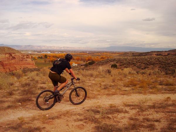 Matt Walker rides the Rustler Trail. All photos by Jared Hargrave.