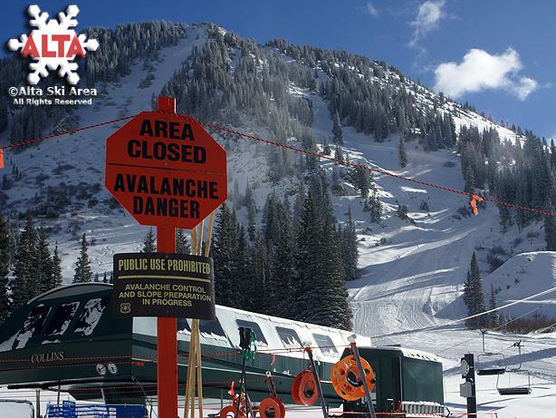 Alta is now closed to uphill traffic to prepare for opening day. Photo: TAB/Alta Ski Area