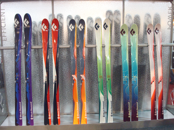 Black Diamond's Efficient Series of new skis for 2010.