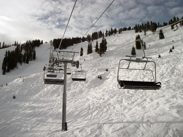 The Powderhorn II chairlift at Solitude Mountain Resort.