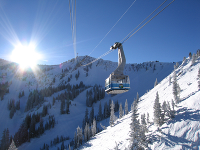 Snowbird Tram. Image courtesy Snowbird Ski and Summer Resort.