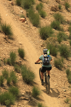 The entire course was singletrack, sometimes bumpy and loose, sometimes smooth.