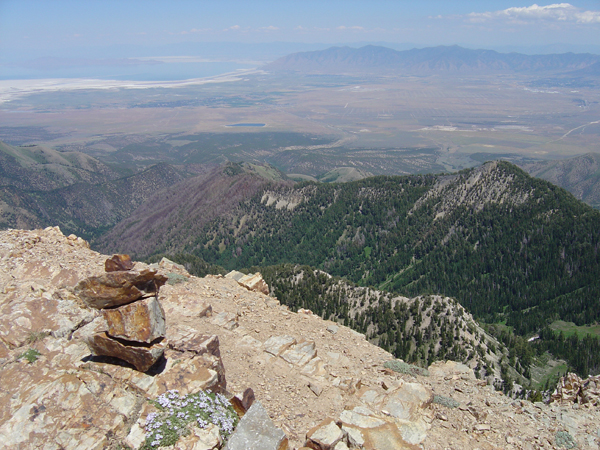 The view from the top of Deseret Peak.