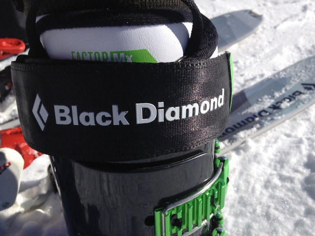 The new Black Diamond Factor Mx 130 has a burly top strap. (Photo: Jared Hargrave - UtahOutside.com)