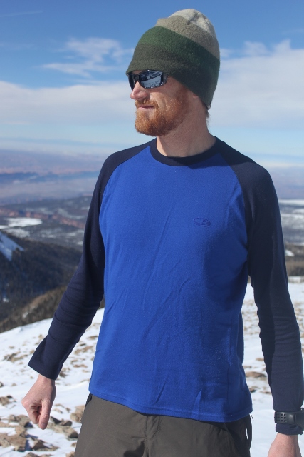 I swear I wasn't flexing for this photo while looking all "modely" n' stuff in my Icebreaker Bodyfit 260 LS Crew while backcountry skiing the La Sal Mountains. This pictures was taken on the 10th day of straight wear. (Photo: Adam Symonds)