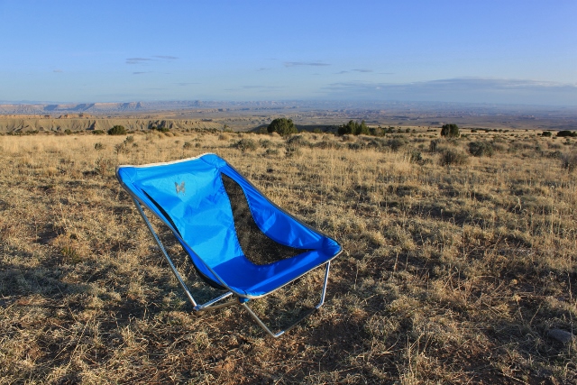 The Alite Mayfly Chair all set up at camp in the Henry Mountains. (Photo: Jared Hargrave - UtahOutside.com)