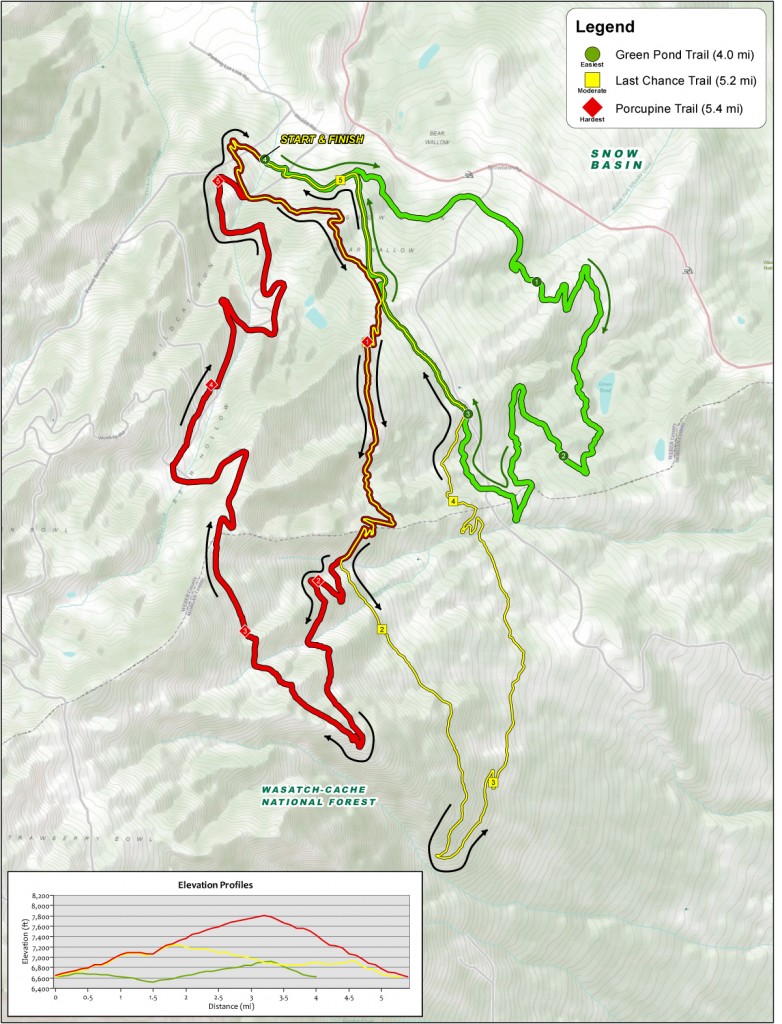 Map of Ragnar Snowbasin course. (Courtesy Image)