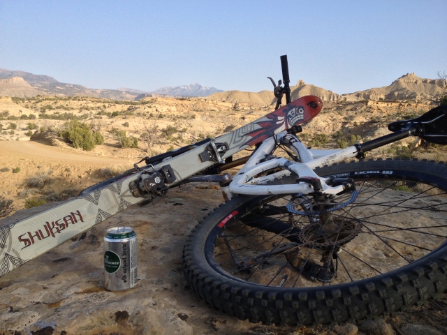 Backcountry skiing, mountain biking and beer drinking in the Henry Mountains - the best of Spring in Utah.