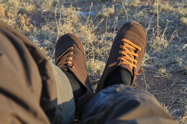 Chillaxing in the Patagonia Advocate Lace Shoes.