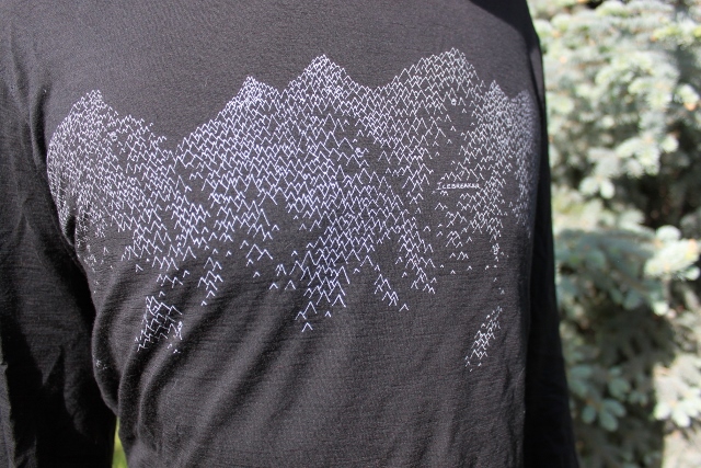 The new line of Icebreaker Tech T Lite shirts feature designs by renowned artists. (Photo: Callista Pearson - UtahOutside.com)