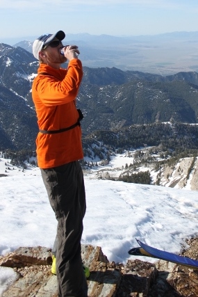 It Discovery Hz also pulled double duty as a mountain-top drinking buddy on Deseret Peak. (Photo: Adam Symonds)