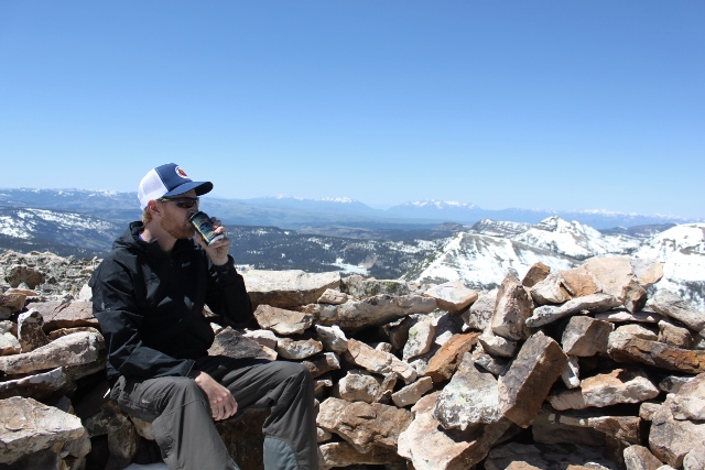 Mountain summits are the best places to enjoy an afternoon brew. (Photo: Adam Symonds)
