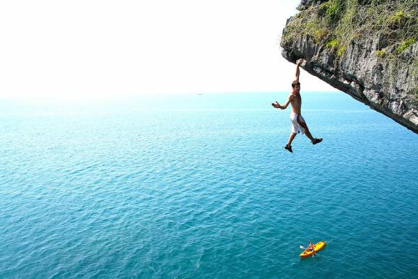Coming soon to Park City - deep water soloing. (Image: Sail Station.)
