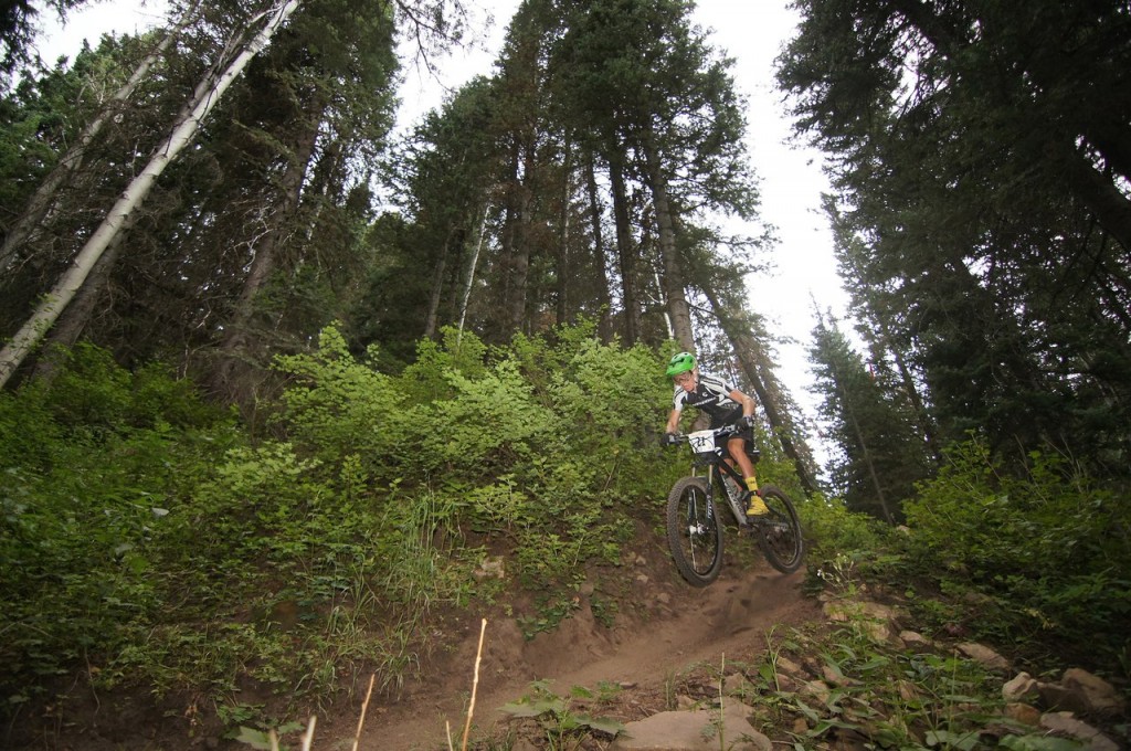 A competitor races at the Bell Enduro Cup in 2012. (Photo: Adam Hoffman)