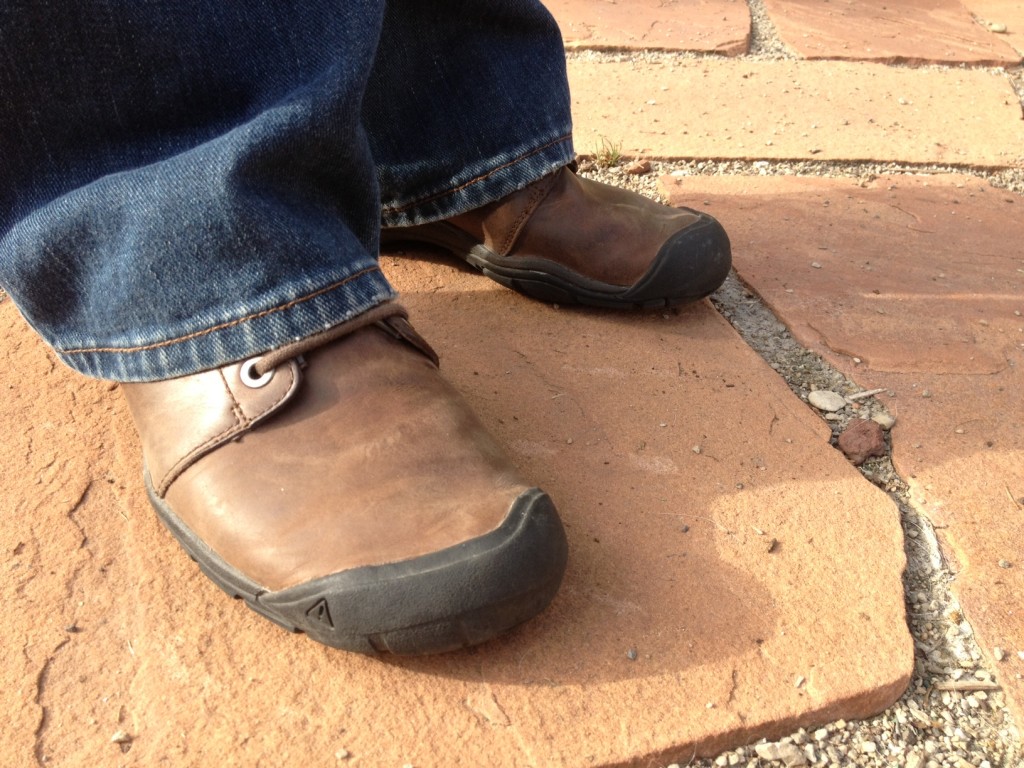 The KEEN Bleecker Lace CNX looks good paired with blue jeans. (Photo: Callista Pearson)