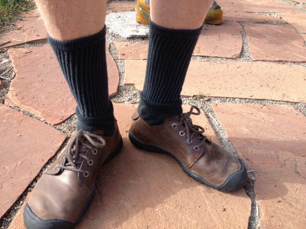 The KEEN Bleecker Lace CNX are NOT to be worn as illustrated. (Photo: Callista Pearson)