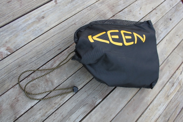 Your custom KEENs come in this nifty carrying bag. I suppose so you can seperate your nasty, muddy, adventurefied KEENs from the rest of your gear after a badass weekend. (Photo: Jared Hargrave - UtahOutside.com)