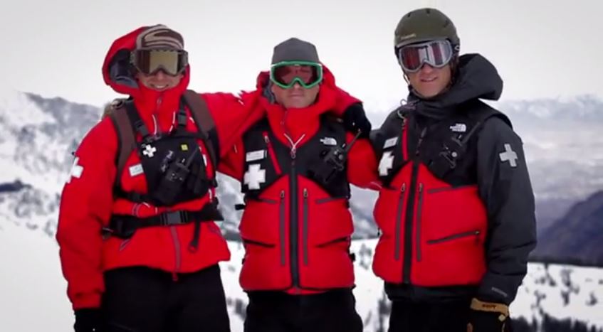 Still frame of the video Snowbird Ski Patrol. (Courtesy Image)