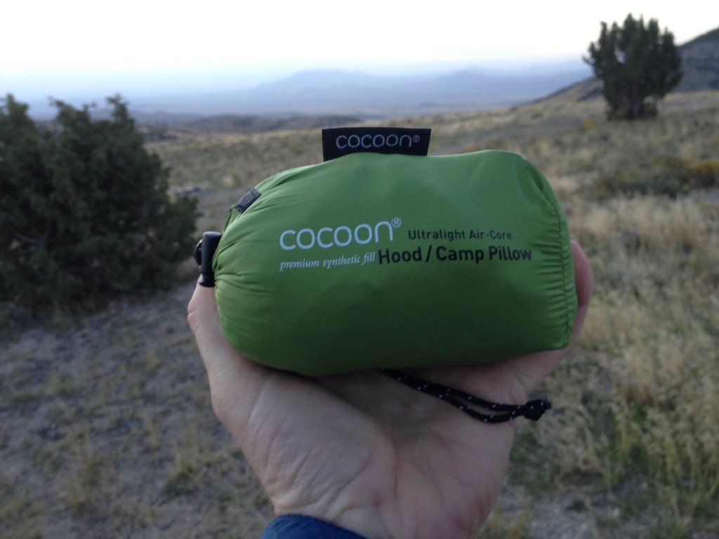 The Cocoon pillow packs down so small, it fits into the palm of your hand. (Photo: Jared Hargrave - UtahOutside.com)