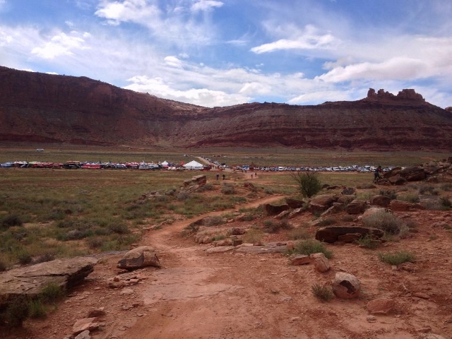 The Outerbike site at the Bar M Trails in Moab. It's a mecca of bike demos and good times. (Photo: Tonya Kieffer)