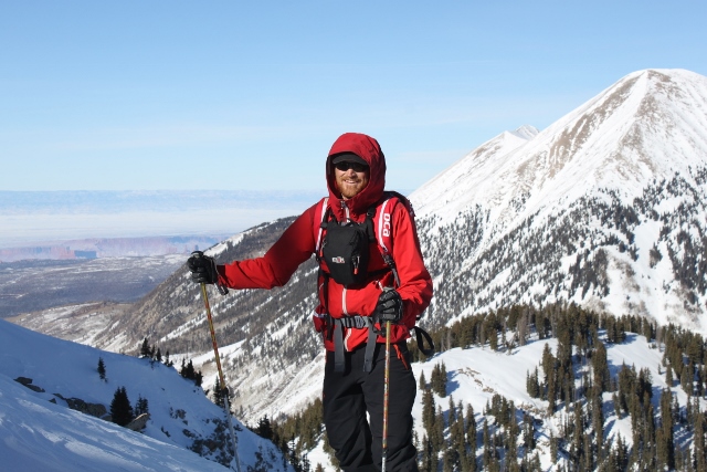 The author on the windy east ridge of South Mountain near the summit. (Photo: Adam Symonds)