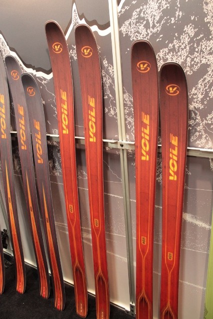 The new Voile V6 skis on display at the Outdoor Retailer 2014 Winter Market. (Photo: Jared Hargrave - UtahOutside.com)