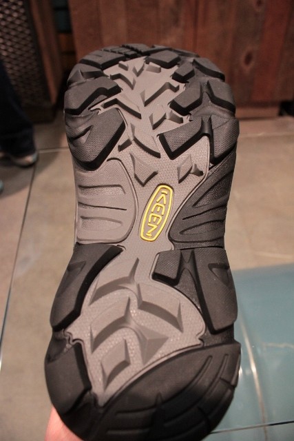 The KEEN Durand outsole is made from dual compound rubber . (Photo: Jared Hargrave - UtahOutside.com)