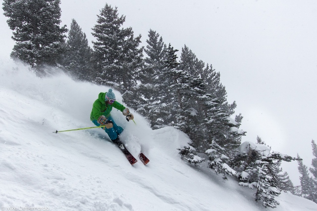 Lexi Dowdall slays it at Alta on January 12, 2014 after a series of storms swept across northern Utah. (Photo: Mike DeBernardo)