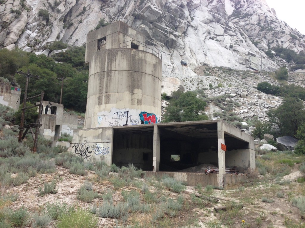 The old Grit Mill stands abandoned in Little Cottonwood Canyon. It will be removed and a parking lot for rock climbers will go in its place.