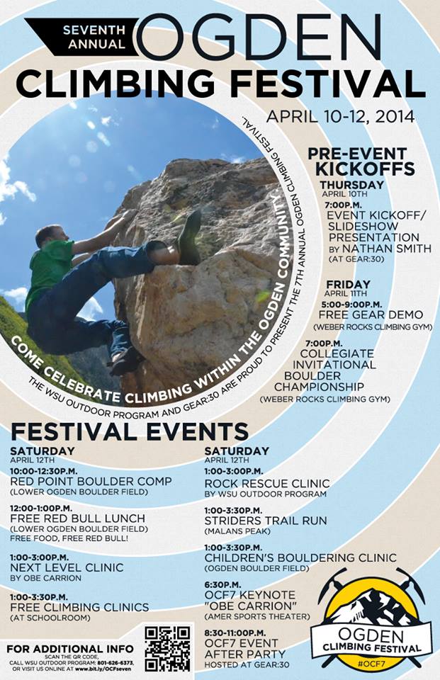 Ogden Climbing Festival Poster