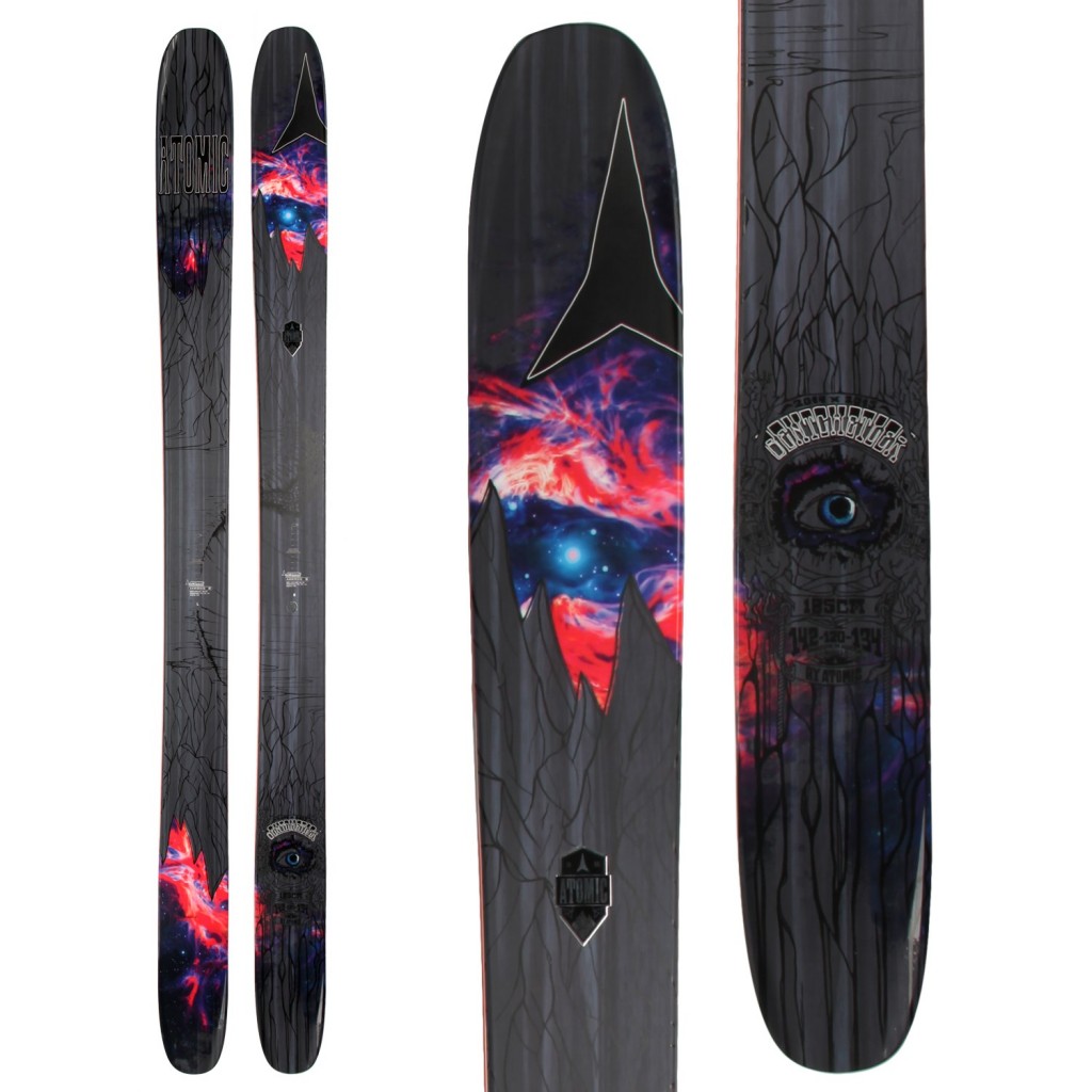 The new 2015 Atomic Bent Chetler skis.