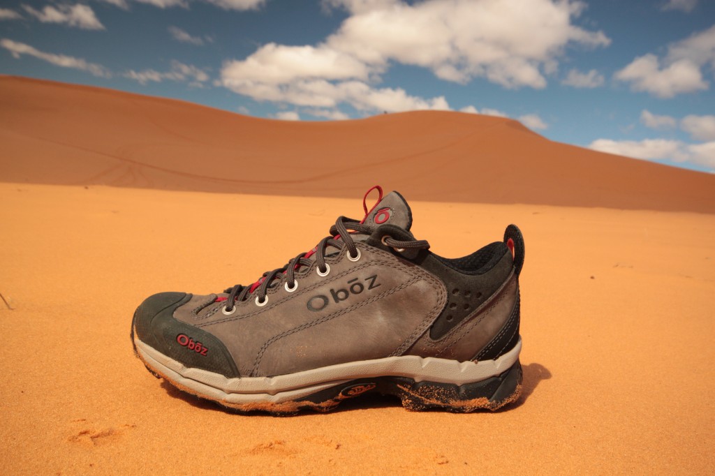 The Oboz Arete shoes were ideal hiking partners from the Wasatch Mountains to the sands of Coral Pink Sand Dunes State Park. (Photo: Jared Hargrave - UtahOutside.com)