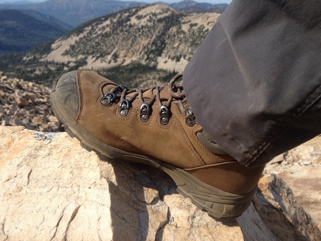 The St. Elias boots handled both backpacking and off trail scrambling/mountaineering with ease. (photo: Ryan Malavolta)