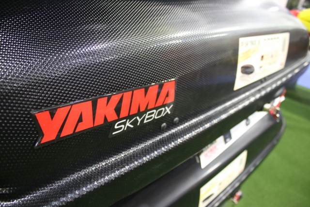 A closer look at the golf ball texture of the new Yakima SkyBox. (Photo: Jared Hargrave - UtahOutside.com)