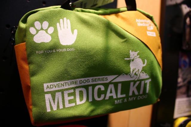The Adventure Medical Kits Me and My Dog first aid kit at Outdoor Retailer 2014 Summer Market. (Photo: Jared Hargrave - UtahOutside.com)