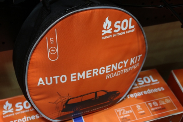 The SOL Auto Emergency Kit at Outdoor Retailer 2014 Summer Market. (Photo: Jared Hargrave - UtahOutside.com)