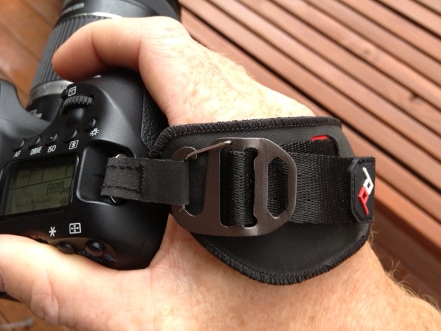 A climbing-style clip system gets the Clutch on and off the camera with ease. (Photo: Jared Hargrave - UtahOutside.com)