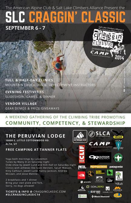 Poster for the 2nd Annual Salt Lake Craggin' Classic.