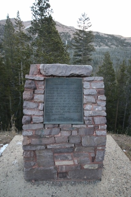 To hike A1 Peak via Kletting Peak's west face, park here at this historical marker along the Mirror Lake Highway in the Uinta Mountains. (Photo: Jared Hargrave - UtahOutside.com)