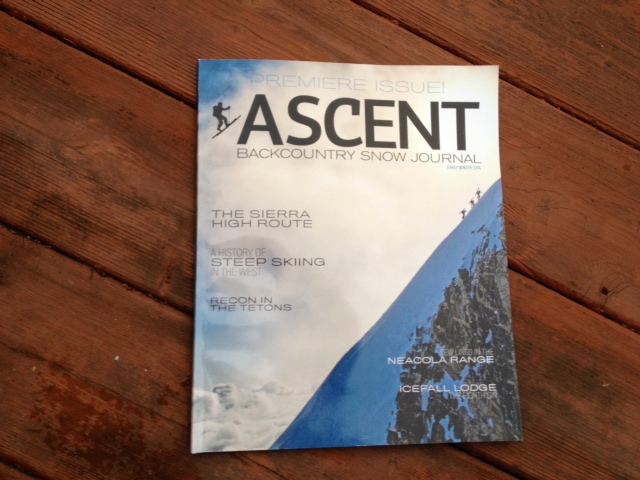 The premiere issue of Ascent Backcountry Journal. Get your copy at  ski shops across the west. (Photo: Jared Hargrave - UtahOutside.com)