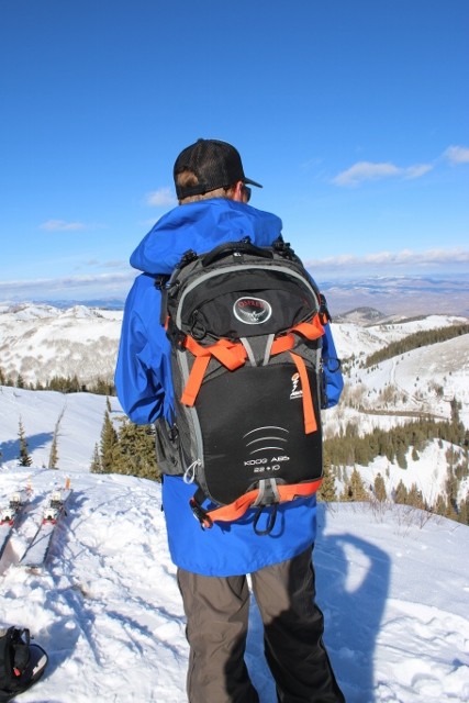 The Osprey Kode ABS 22 +10 backcountry pack has ABS® compatibility, wet/dry gear organization, insulated hydration compatibility and lots of pockets. (Photo: Mason Diedrich)