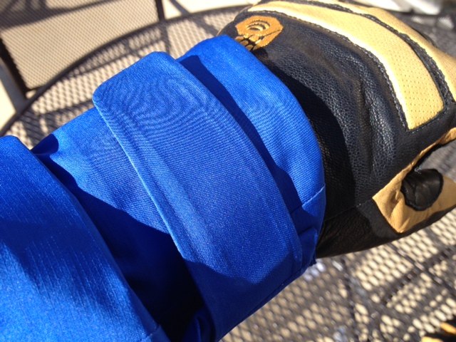 Velcro closures seal out cold air and keep body heat inside the shell. (Photo: jared Hargrave - UtahOutside.com)