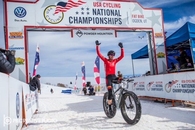 Ned Overend wins the 2015 Fat Bike Nationals in Powder Mountain, Utah.