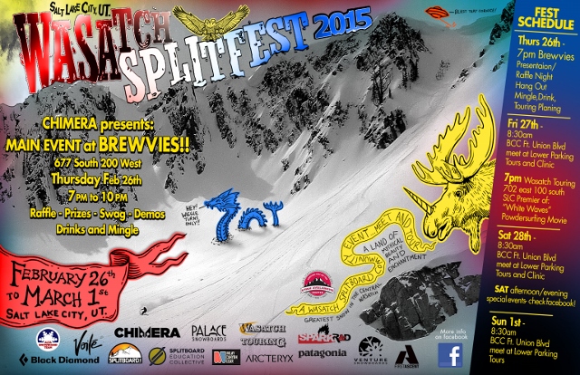 Wasatch Splitfest 2015 Flyer. Click in image for more details and updates.