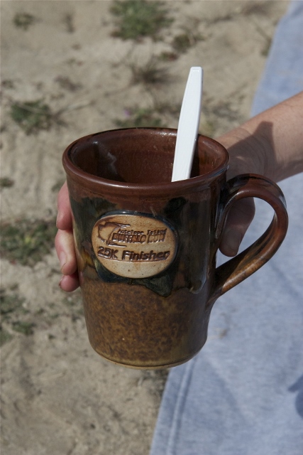 The finisher's mug. (Photo: Casey Cranor)