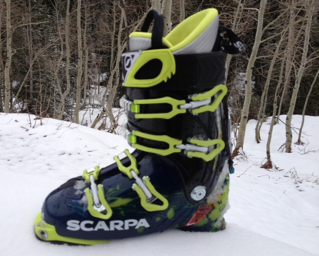 We review the Scarpa Freedom SL Alpine Touring Boots. Are they the ultimate middle ground between uphill and downhill performance? (Photo: Jared Hargrave - UtahOutside.com)