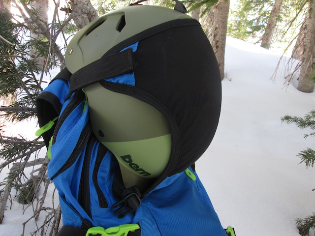 The helmet strap is one of my favorite features on the Pro II pack. It stows away in its own zippered pocket. (Photo: Ryan Malavolta - UtahOutside.com)