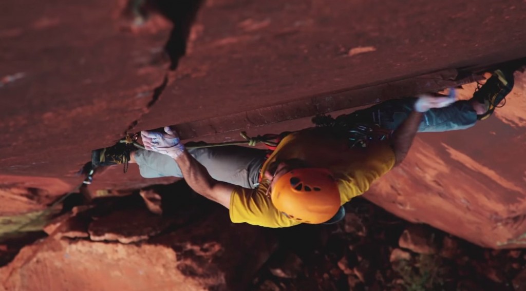 Screen shot from "Defined by the Line," a new short film from Patagonia about rock climber, Josh Ewing and his fight to protect Cedar Mesa. (Image: Patagonia)