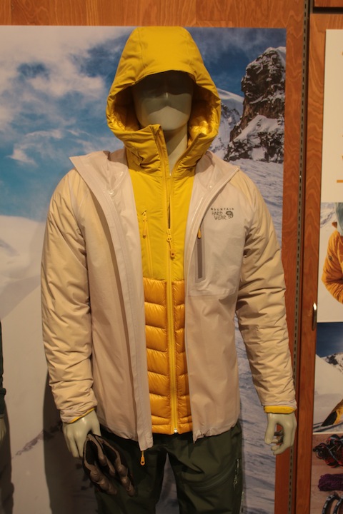 The Mountain Hardwear Supercharger Hooded Insulated Jacket and Supercharger Shell is part of a new layering system for mountaineering pursuits, inspired by Ueli Steck. (Photo: Jared Hargrave - UtahOutside.com)
